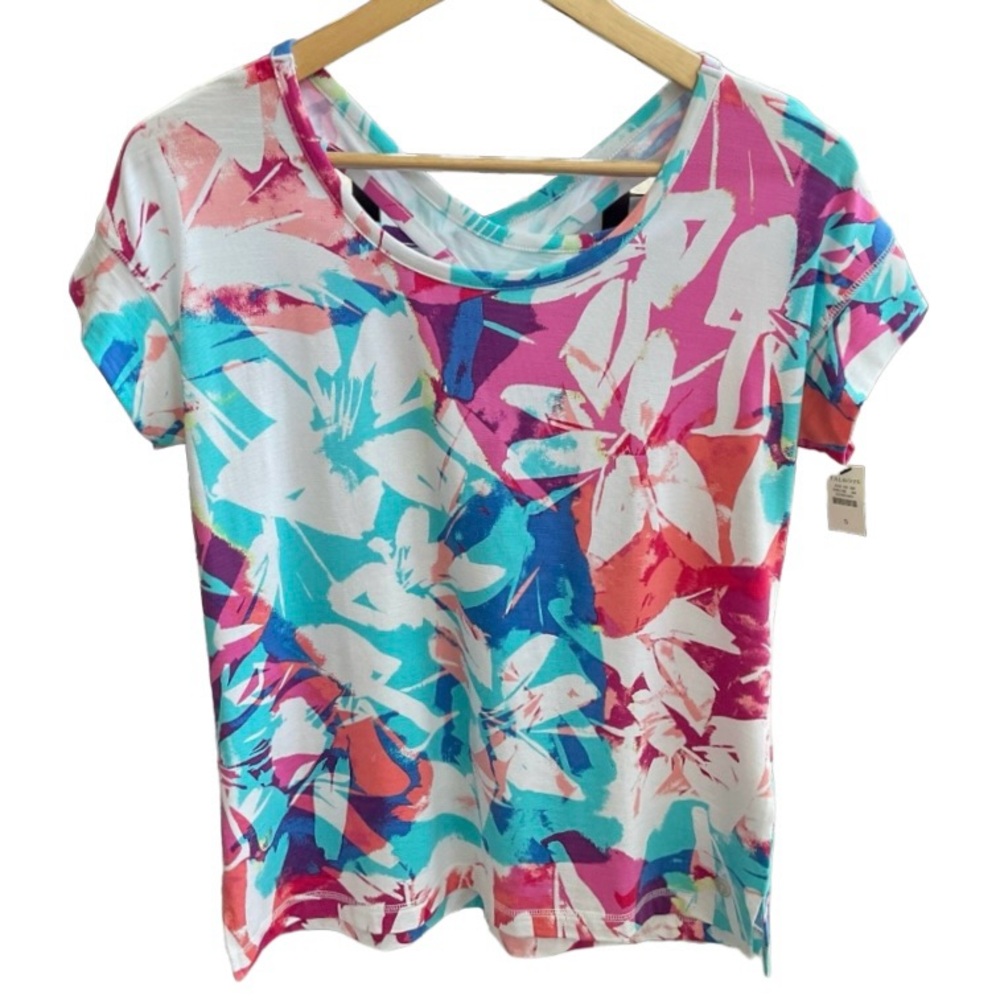 **SOLD** NWT - T for Talbots NWT Soft Cross-Back Tee Shirt, Small, “Cozy Crush”